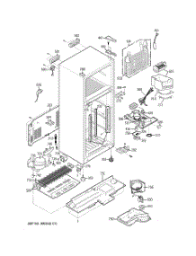 02 - Cabinet parts for Ge Refrigerator HTS20GBNACC from AppliancePartsPros.com