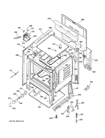 02 - Body Parts parts for Ge Range RB740BH1WH from AppliancePartsPros.com
