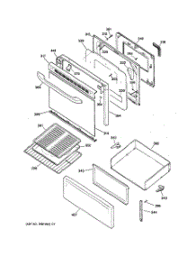 03 - Door & Drawer Parts parts for Ge Range RB740BH1CT from AppliancePartsPros.com