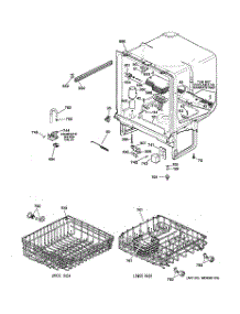 02 - Body Parts parts for Ge Dishwasher HDA1000G02WH from AppliancePartsPros.com