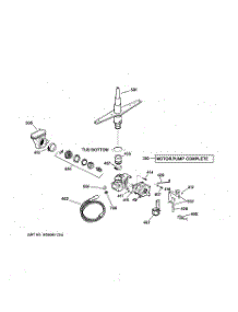 03 - Motor-Pump Mechanism parts for Ge Dishwasher HDA1200G02BB from AppliancePartsPros.com