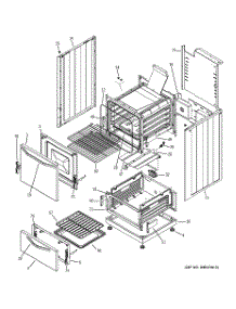 02 - Body Parts parts for Ge Range RGA620PF1WH from AppliancePartsPros.com