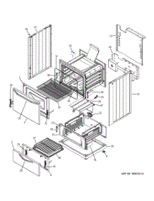 02 - Body Parts parts for Ge Range RGA624PF1WH from AppliancePartsPros.com