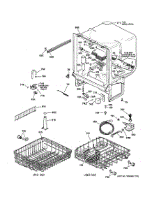 02 - Body Parts parts for Ge Dishwasher HDA3400G02WW from AppliancePartsPros.com