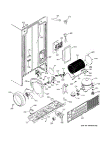 02 - Sealed System & Mother Board parts for Ge Refrigerator RSG25IEMCFWW from AppliancePartsPros.com