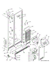 06 - Freezer Section parts for Ge Refrigerator RSG25IEMDFWW from AppliancePartsPros.com