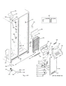 03 - Freezer Section parts for Ge Refrigerator RSG22IBPDFWW from AppliancePartsPros.com
