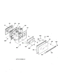 04 - Door parts for Ge Range RB757GV1WH from AppliancePartsPros.com