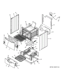02 - Body Parts parts for Ge Range RGA624EF1WH from AppliancePartsPros.com