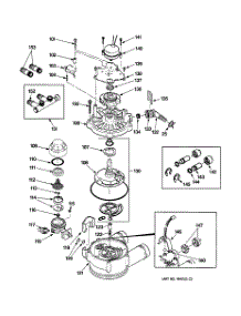 02 - Pump parts for Ge Water Softener GNSF35Z03 from AppliancePartsPros.com