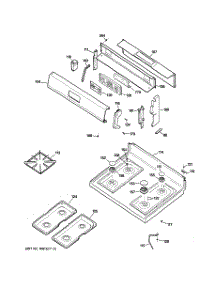 02 - Control Panel & Cooktop parts for Ge Range RGB740BEH2WH from AppliancePartsPros.com