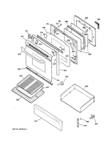04 - Door & Drawer Parts parts for Ge Range RGB746WEH2WW from AppliancePartsPros.com