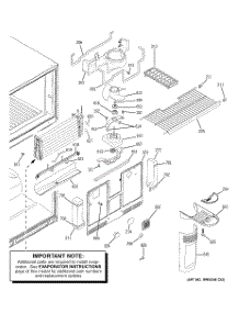 03 - Freezer Section parts for Ge Refrigerator HTS22GBPBRCC from AppliancePartsPros.com