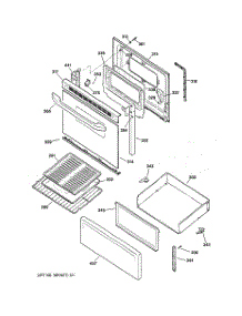 03 - Door & Drawer Parts parts for Ge Range RB536CH3CC from AppliancePartsPros.com