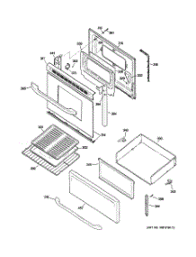 03 - Door & Drawer Parts parts for Ge Range RB540SH2SA from AppliancePartsPros.com
