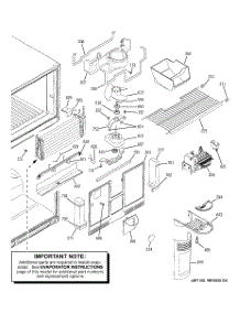 03 - Freezer Section parts for Ge Refrigerator HTS22GCPARCC from AppliancePartsPros.com