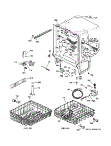 02 - Body Parts parts for Ge Dishwasher HDA3400G02CC from AppliancePartsPros.com