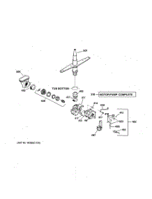 03 - Motor-Pump Mechanism parts for Ge Dishwasher HDA3400G02CC from AppliancePartsPros.com