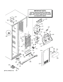 04 - Freezer Section parts for Ge Refrigerator RSK27NHMJCCC from AppliancePartsPros.com