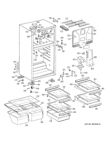 02 - Cabinet parts for Ge Refrigerator HTS18XBSERWW from AppliancePartsPros.com