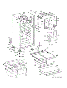 02 - Cabinet parts for Ge Refrigerator HTS18GBSERWW from AppliancePartsPros.com