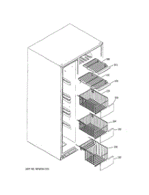 05 - Freezer Shelves parts for Ge Refrigerator PSS23MGSACC from AppliancePartsPros.com