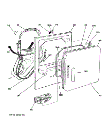 02 - Front Panel & Door parts for Ge Dryer NWSR483EB0WW from AppliancePartsPros.com