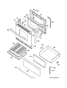 03 - Door & Drawer Parts parts for Ge Range RCBS540SJ1SA from AppliancePartsPros.com
