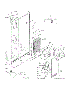 03 - Freezer Section parts for Ge Refrigerator HSS25GFPJWW from AppliancePartsPros.com