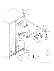 06 - Fresh Food Section parts for Ge Refrigerator HSS25GFPJWW from AppliancePartsPros.com