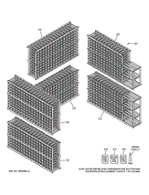 03 - Shelves & Drawer parts for Ge Wine Vault ZWVS1000SRA from AppliancePartsPros.com