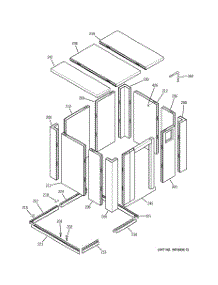 02 - Cabinet parts for Ge Wine Vault ZWVT1000SRA from AppliancePartsPros.com