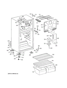 02 - Cabinet parts for Ge Refrigerator HTS18CBSARWW from AppliancePartsPros.com