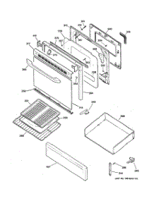 04 - Door & Drawer Parts parts for Ge Range RGB740BEH6CT from AppliancePartsPros.com