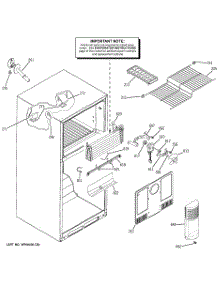 02 - Freezer Section parts for Ge Refrigerator HTS18BBPLLWW from AppliancePartsPros.com