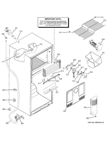 03 - Freezer Section parts for Ge Refrigerator HTS18BCPMRWW from AppliancePartsPros.com
