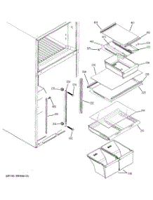 06 - Fresh Food Shelves parts for Ge Refrigerator HTM18IBPPRSA from AppliancePartsPros.com