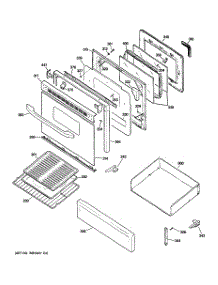 04 - Door & Drawer Parts parts for Ge Range RGB790WEK1WW from AppliancePartsPros.com