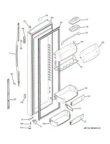 03 - Fresh Food Door parts for Ge Refrigerator RSK27NGSACCC from AppliancePartsPros.com