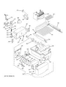 07 - Ice Maker & Dispenser parts for Ge Refrigerator RSK27NGSACCC from AppliancePartsPros.com