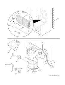 03 - System parts for Ge Freezer FUF17DPHRWH from AppliancePartsPros.com