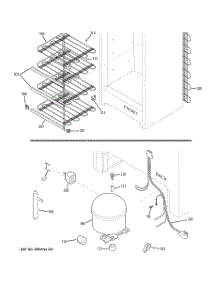 03 - System parts for Ge Freezer FUM17DRDRWH from AppliancePartsPros.com