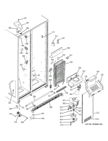 03 - Freezer Section parts for Ge Refrigerator GSS20DBPMCC from AppliancePartsPros.com