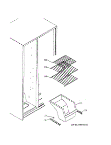 04 - Freezer Shelves parts for Ge Refrigerator GSS20IEPMWW from AppliancePartsPros.com