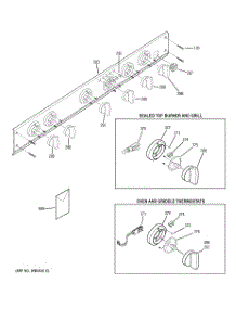 06 - Control Panel parts for Ge Range ZDP36L4DH2SS from AppliancePartsPros.com