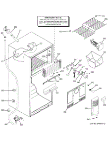 02 - Freezer Section parts for Ge Refrigerator GTS18WCPLRWWA from AppliancePartsPros.com