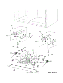 10 - Cabinet (2) parts for Ge Refrigerator PSB42LGRBWV from AppliancePartsPros.com