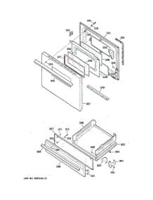04 - Door & Drawer Parts parts for Ge Range RGB528PEH2WW from AppliancePartsPros.com