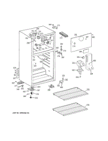 02 - Cabinet parts for Ge Refrigerator HTR18ABSERWW from AppliancePartsPros.com