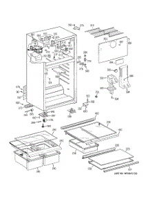 02 - Cabinet parts for Ge Refrigerator HTS18GCSERWW from AppliancePartsPros.com
